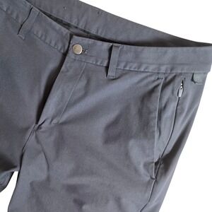 Lululemon Commission Slim Pant Mens 33 Obsidian Dark Grey Warpstreme LM5A90S